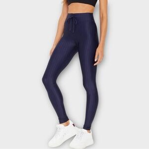 The Upside MERIDA 28” Leggings in Blue with Black Pinstripe Women’s Size 6